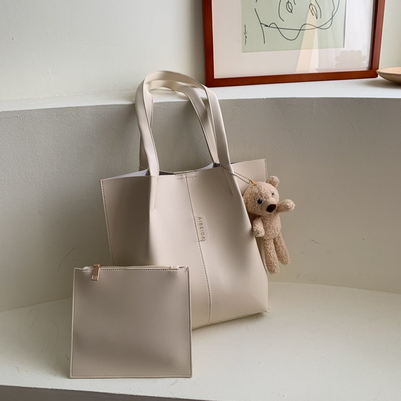 2021 senhoras 2 peça conjunto/terno bolsa composto saco conjunto senhoras bolsa grande bolsa de ombro feminino bolsa bolsa principal: beige