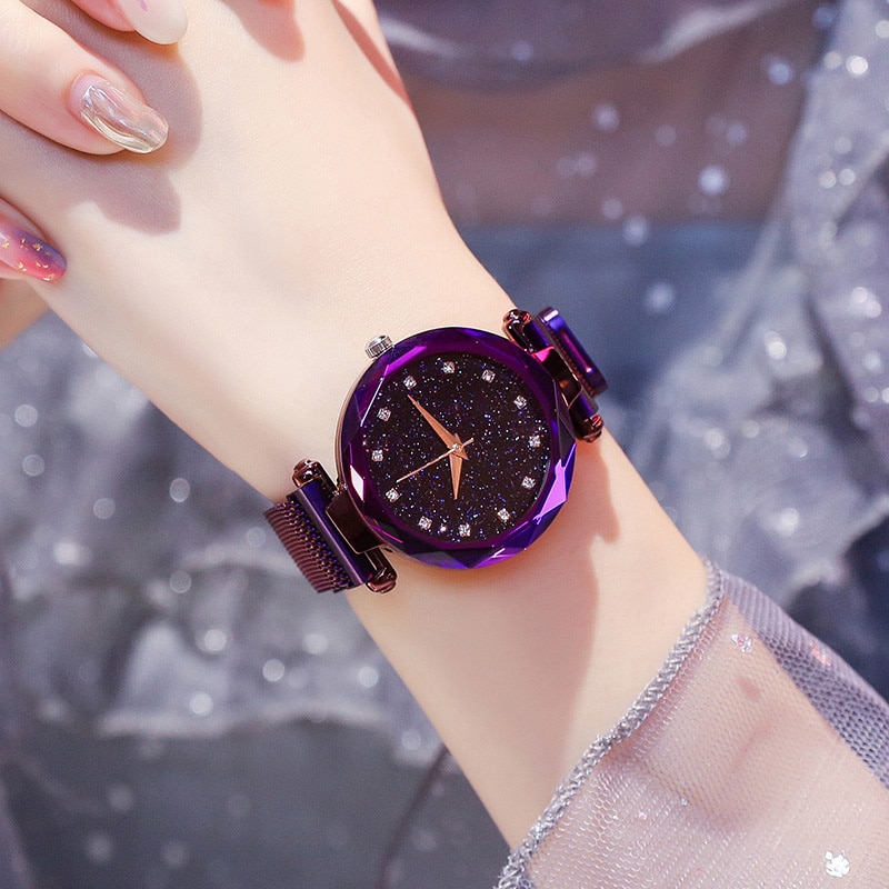 Luxe Vrouwen Horloges Dames Magnetische Sterrenhemel Klok Diamanten Vrouwelijke Quartz Horloges relogio feminino zegarek damski