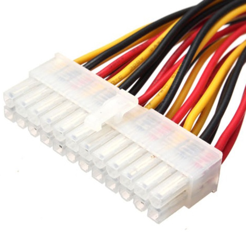 1Pc 30Cm Atx 24 Pin Male Naar 24Pin Vrouwelijke Voeding Verlengkabel Interne Pc Psu Tw Vermogen lead Connector Draad