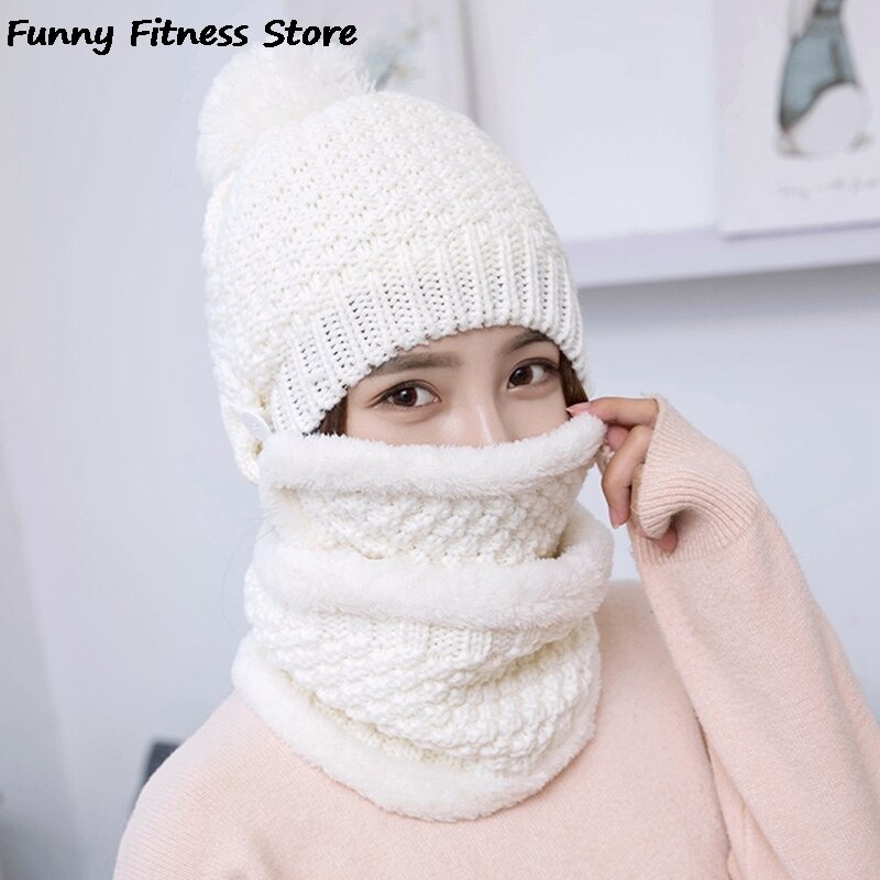 Outdoor Climbing Hat Keep Warm Knitwear Soft Plush Windproof Winter Mountain Hats for Women Men Riding Skiing Skating Bonnet: A