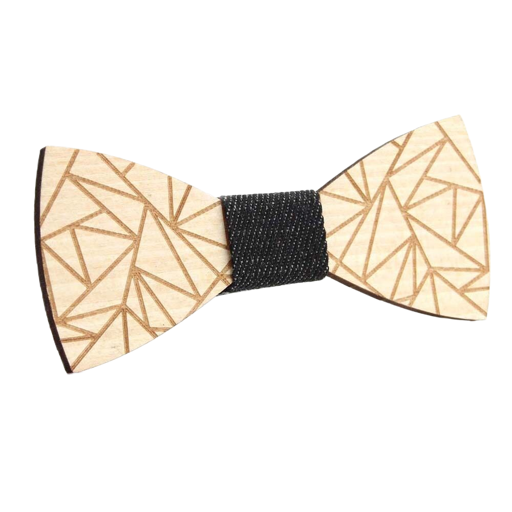 Pajarita de madera Vintage para hombre, corbatas de madera Retro talladas con agujeros, correa ajustable, pajarita de madera, Corbatas: Gris oscuro