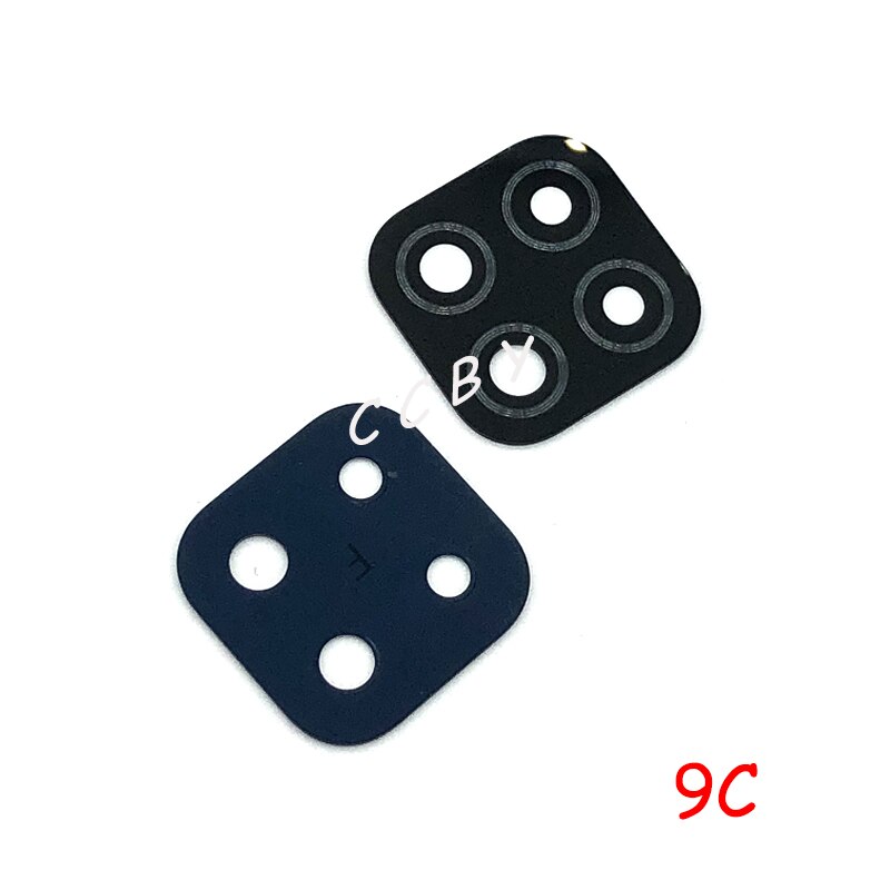 10Pcs Camera Glas Lens Voor Xiaomi Redmi 9 9T 9i 9C 9AT Note 9 9S Pro Max achter Bcak Camera Glass Cover Met Sticker