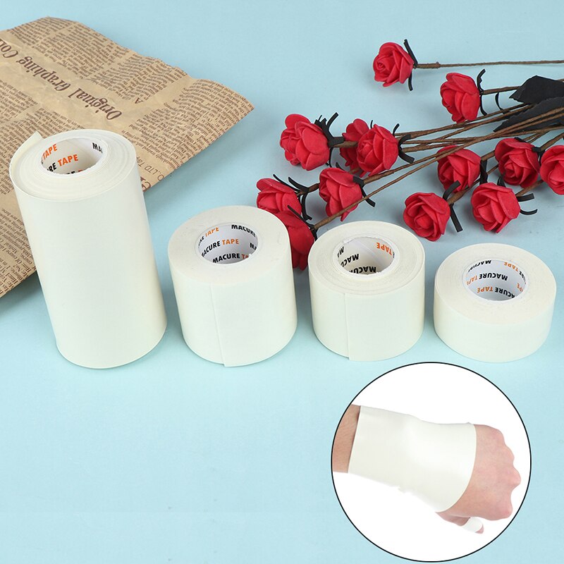 25/40/100mm Waterproof Sponge Beige Premium Adhesive Tape Sport Binding Physio Muscle Elastic Bandage Strain Injury Support