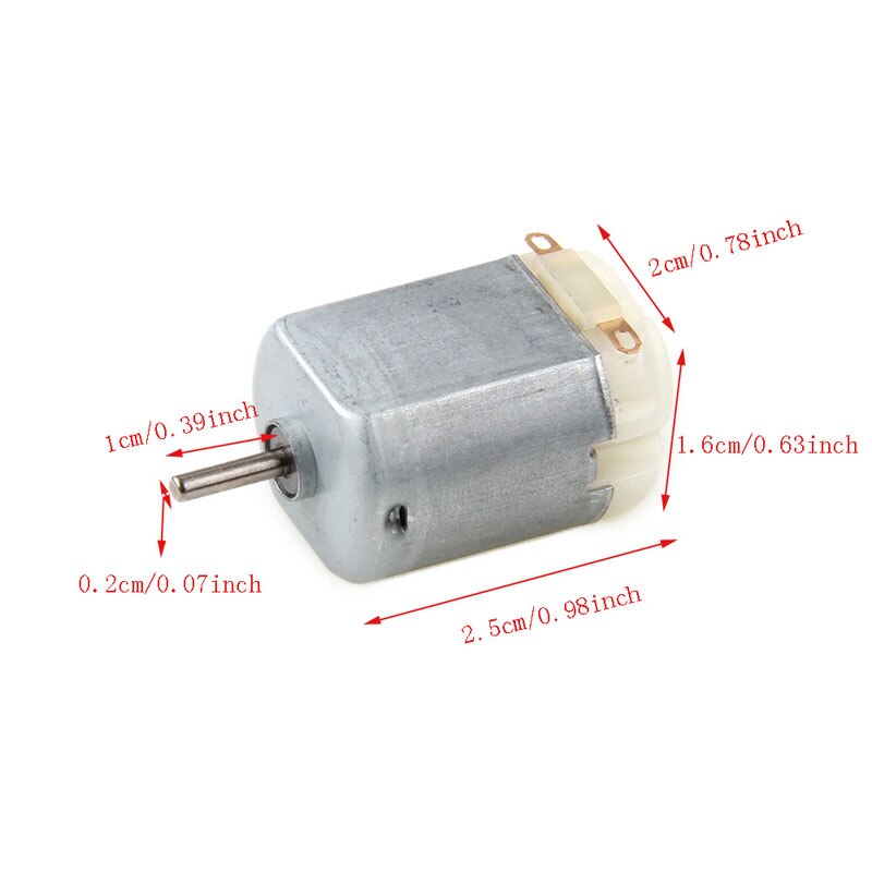 Moteur Miniature DC 3V-6V 130, 3 pièces, pour jouet électrique, voiture, Robot, pièces de bricolage