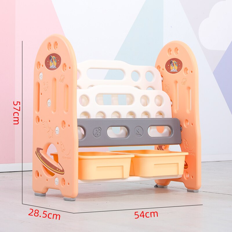 Bibliothèque à Roulettes Pour Enfants - Étagère 4 Niveaux Montessori | Rangement Jouets Et Livres, Design Mignon