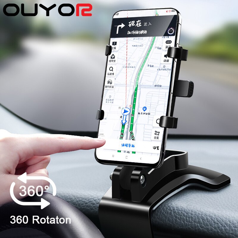 360 Graden Auto Telefoon Houder Universele Smartphone Stands Auto Rack Dashboard Ondersteuning Voor Auto Grip Mobiele Telefoon Vaste Beugel