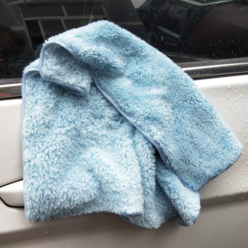 Ekstra blød bilvask voksbehandlet krystal mikrofiber håndklæde bilrengøring tørringsklud bilpleje klud detaljering vaskehåndklæde aldrig scrat