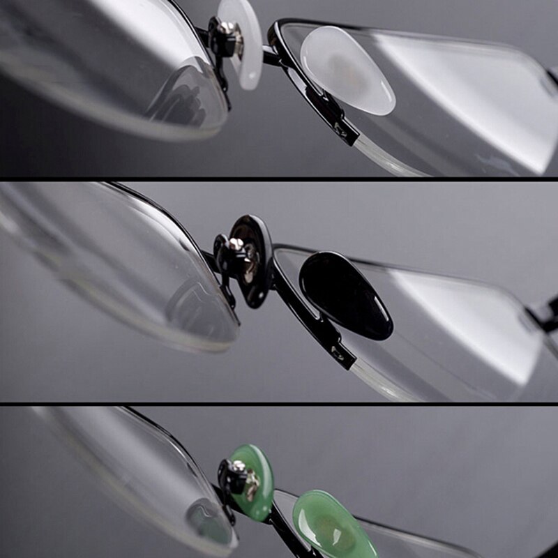 1 Paar Anti-Slip Jade Neus Pads Stok Op Neus Pad Voor Brillen Bril