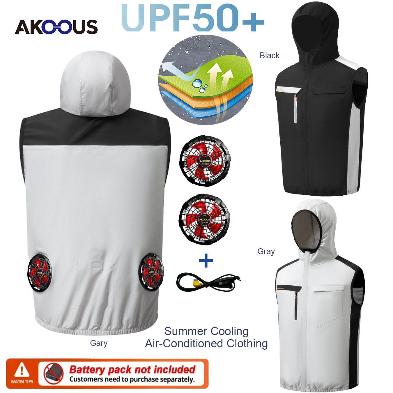 12V/5V USB Heren Zomer Kleding met Halve Mouwen en Airconditioning Ventilator Koeljas Hoge Temperatuur Buitenkleding Visuitrusting