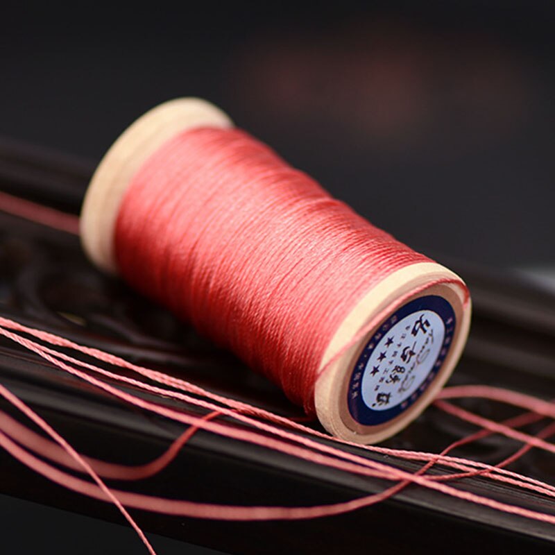 Roll Van 0.3 Mm Nylon Gevlochten Draad Hand Geweven Chinese Knoop Kwasten Lijn Ongeveer 50M Hoge Sterkte 3 strengen Draad Kwastje Lijn Roze: 2