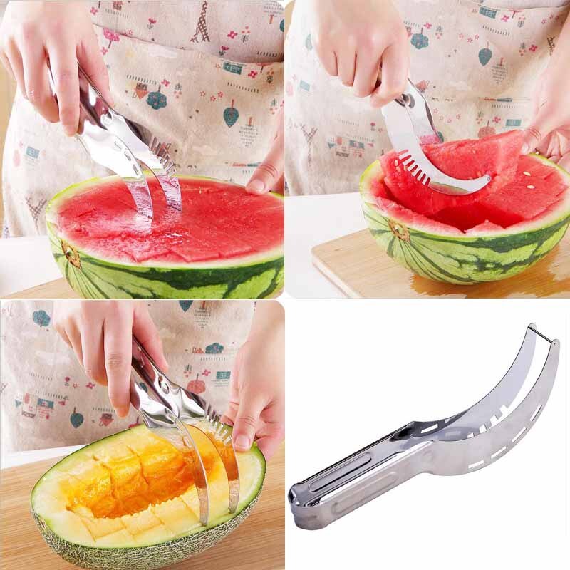 20.8*2.6*2.8CM Stainless Steel Watermelon Divider and Ice Cream Ballers Melon Scoop Kitchen Fruit Vegetable Tools
