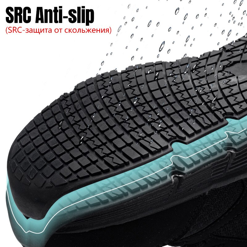 LARNMERN Männer der Arbeit Sicherheits Schuhe Stahl Kappe Bau Sneaker Atmungs Leichte Anti-smashing Anti-statische Nicht-slip schuh