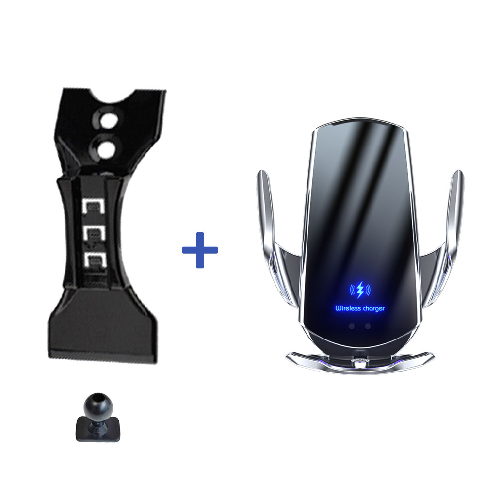 For Mercedes Benz C Class C200 260 300 W205 Car Phone Holder Special Fixed Bracket Base Wireless Charging: Yellow