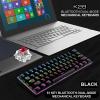 K28 Sans Fil Bluetooth 61 touches bi Rvb Rétroéclairé Clavier De Jeu Mécanique Étanche Divertissement Pour Ordinateur De Bureau Gamer: B