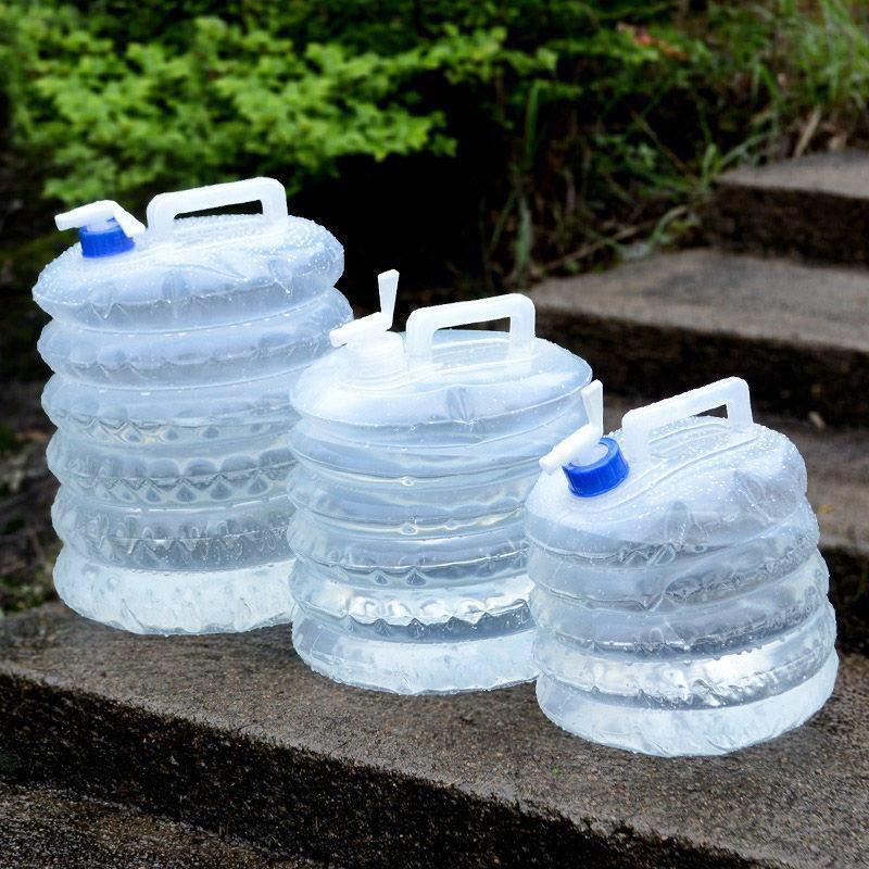 3L 5L 8L 10L 15L Collapsible Foldable Water Container Camping Hiking Portable Survival Water Storage Carrier Bag Folding Bu