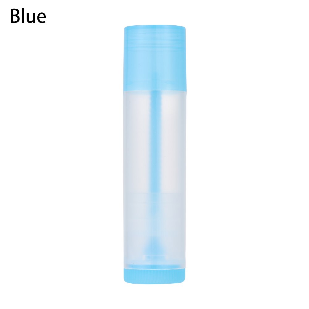 10 st läppbalsam tuber tomma plast läppbalsam tub läppstift tub chapstick behållare läppstift behållare för hantverk diy: Blå