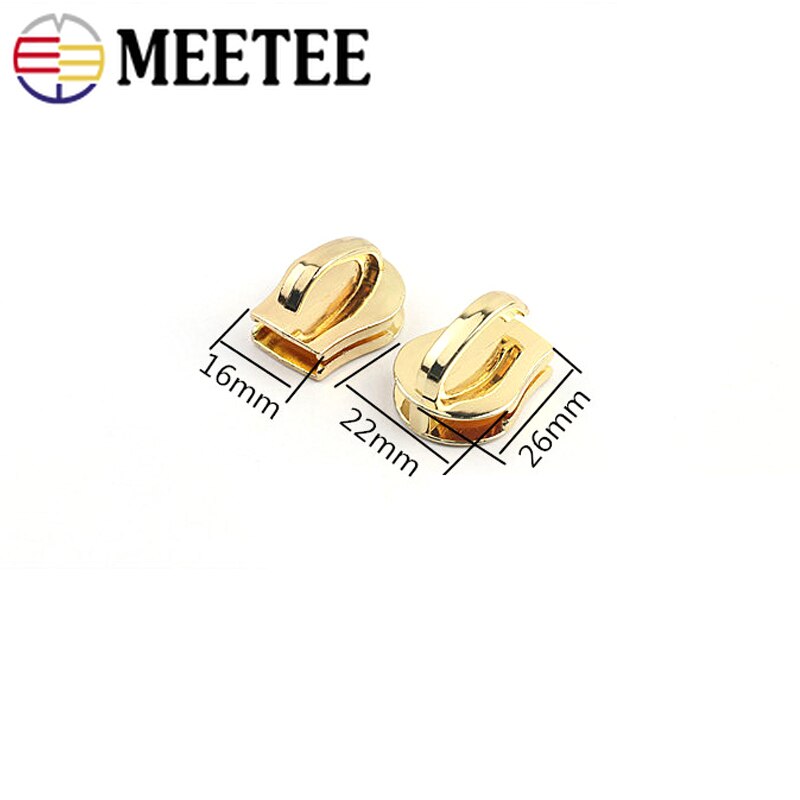 Deslizadores de cremallera de Metal, kit de reparación de cremalleras para chaqueta, extractor de bolsas de mano, BILLETERA, accesorios de costura, 5 piezas, 15 #