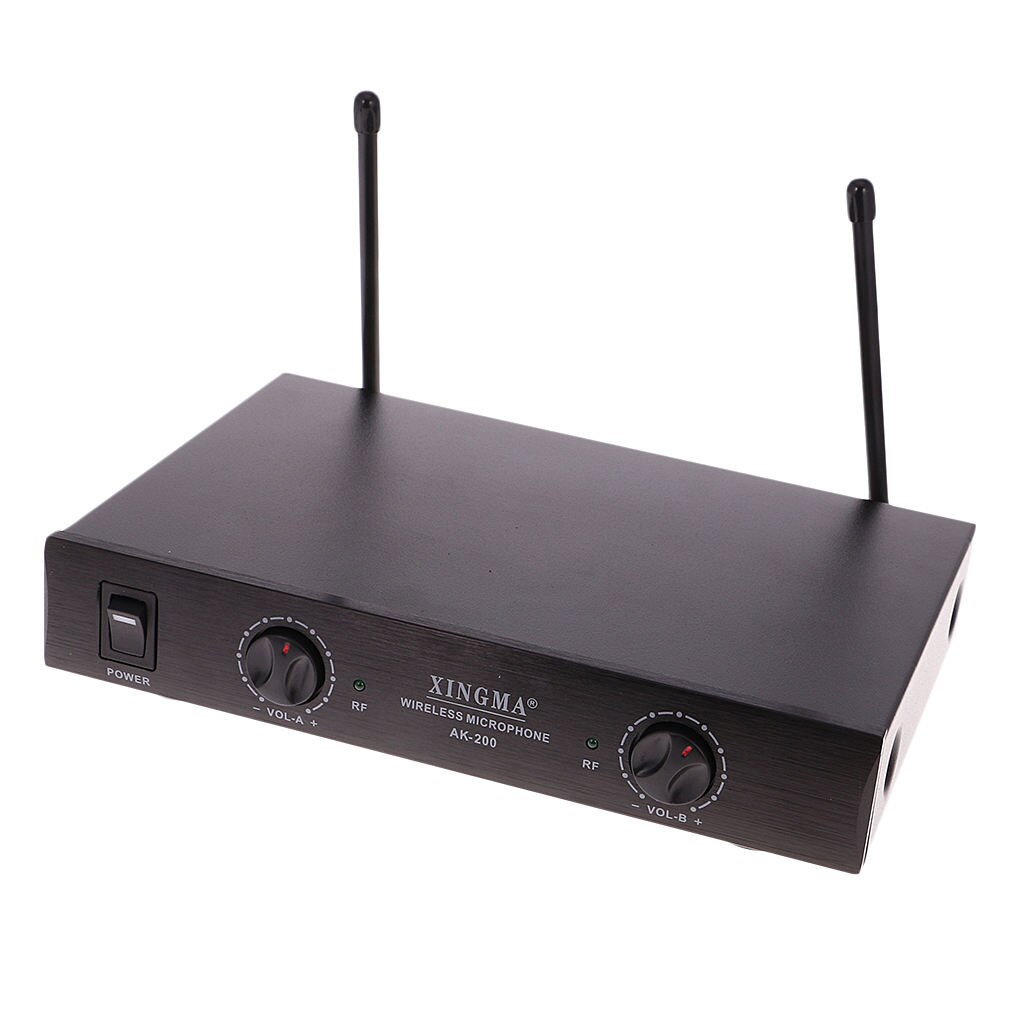 Dual Wireless Handheld Microphones Cordless Microphone System