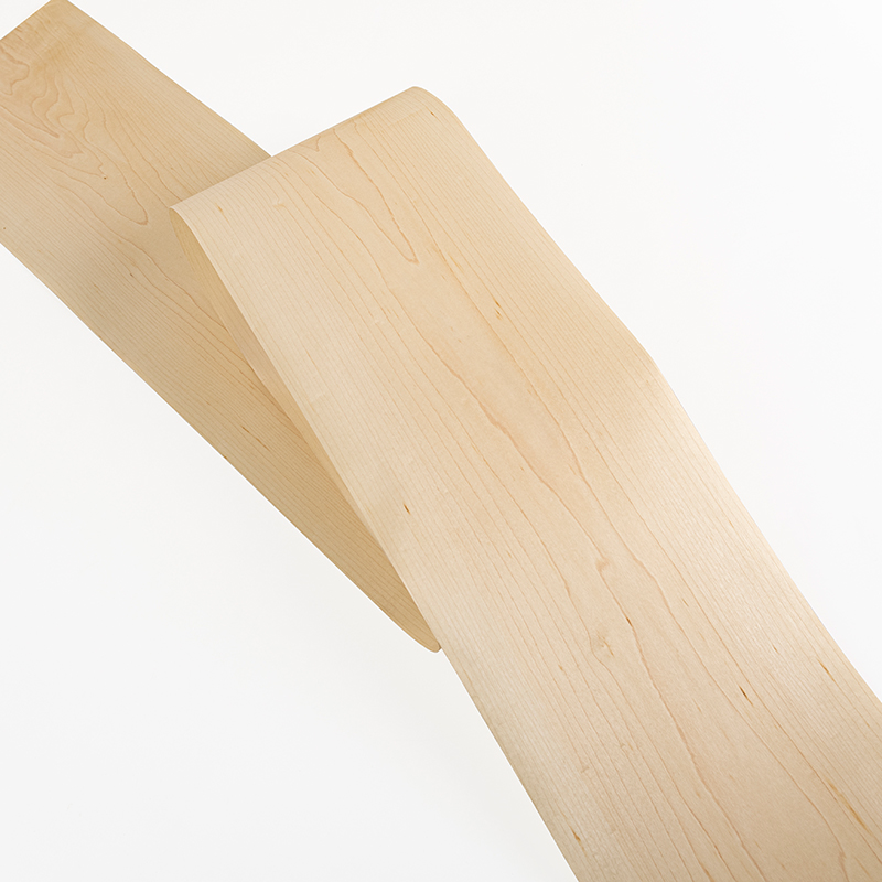 Hoja de chapa de madera de arce Natural de 20x250cm, chapa de madera artesanal para restaurar muebles, sobremesas, altavoces estéreo y guitarra