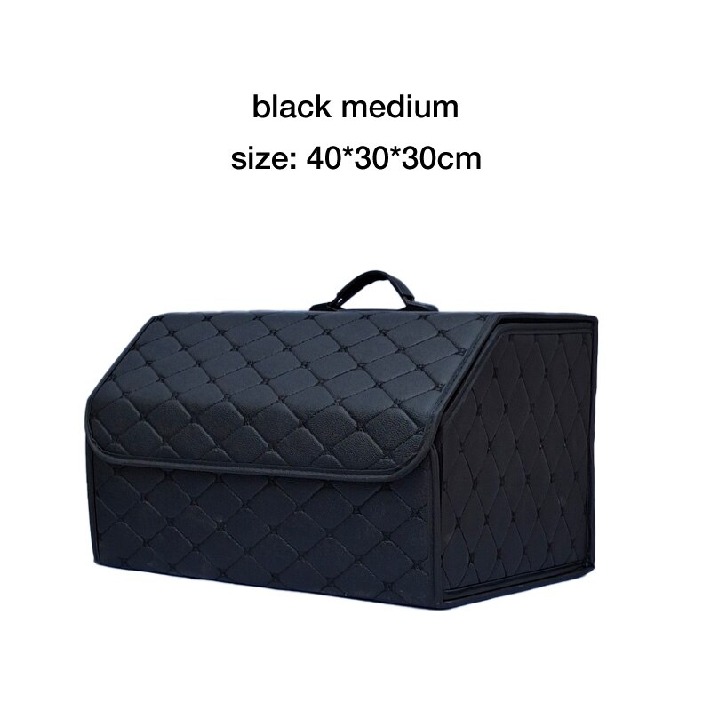 Multipurpose Collapsible Car Trunk Storage Organizer With Lid Portable Car Storage Bag Car Trunk Organizer: black M