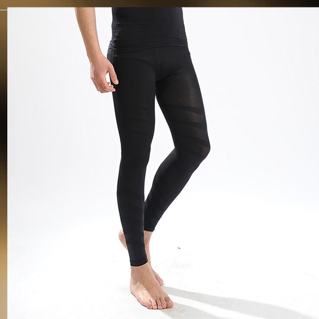 Leggings do esporte dos homens de fitness cintura alta sólido preto masculino calças yoga esporte atlético treino leggings leggings mujer