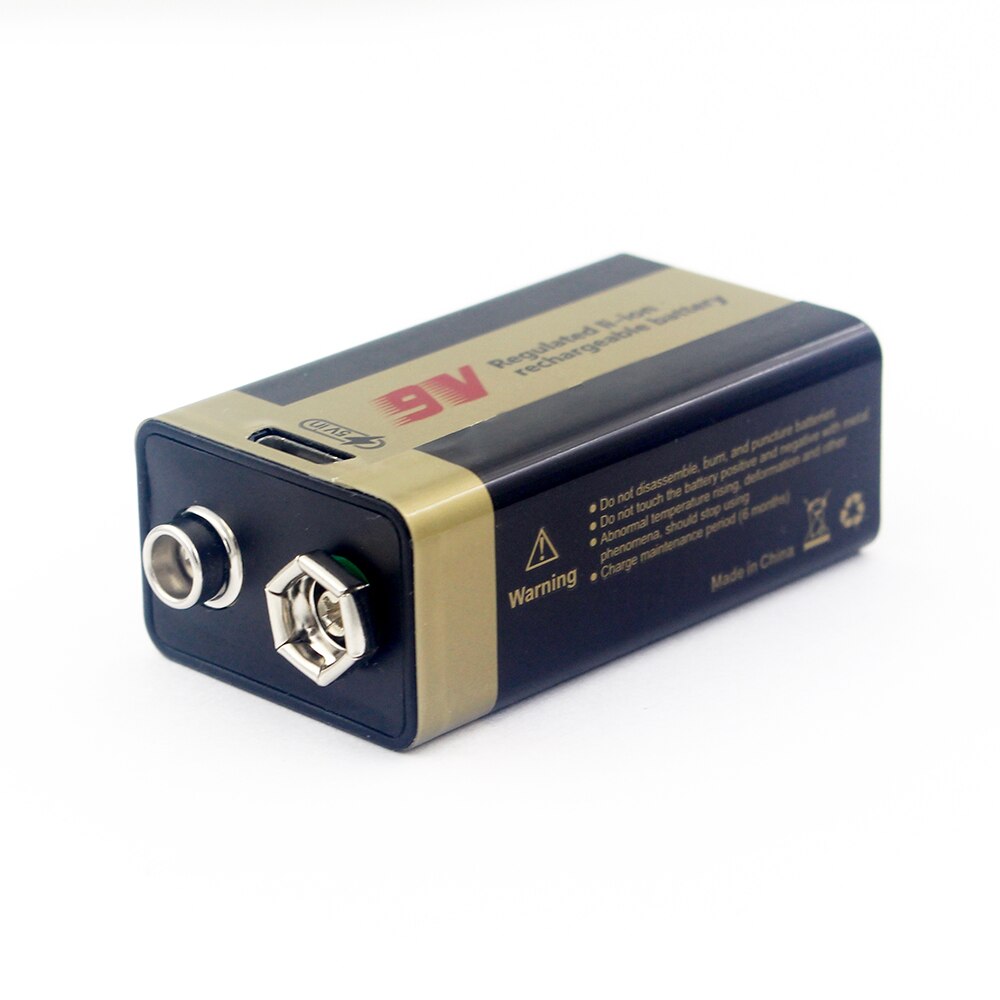 Kentli – batterie lithium-polymère rechargeable, usb, 9V, 3700mwh