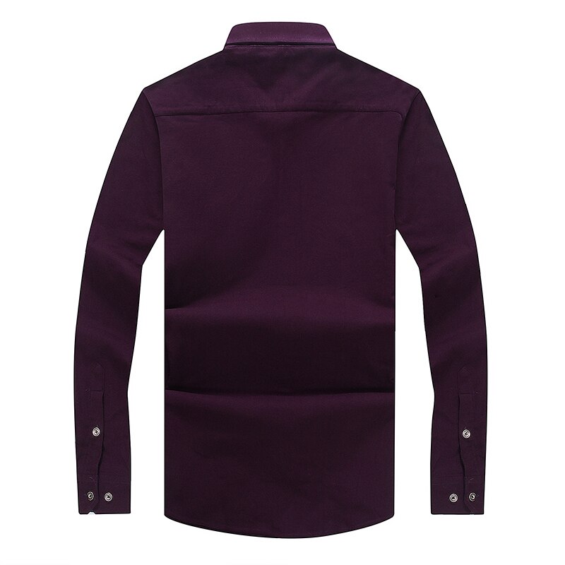 Plus size 8xl 7xl 6xl 5xl merkeklær slim fit menn langermet skjorte rutete bomull avslappet sosial løs hel