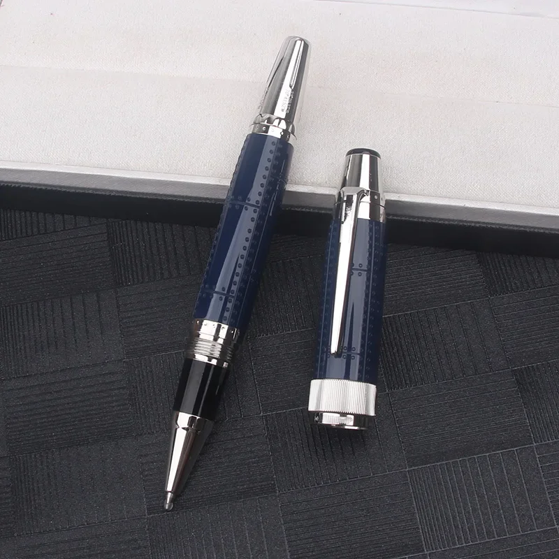Luksusowe pióro wieczne MB, kolor ciemnoniebieski / czarny / czerwony, długopis kulkowy, rollerball, artykuły piśmiennicze robić biura, szkoły i na biznes.: BIAŁY / czarny