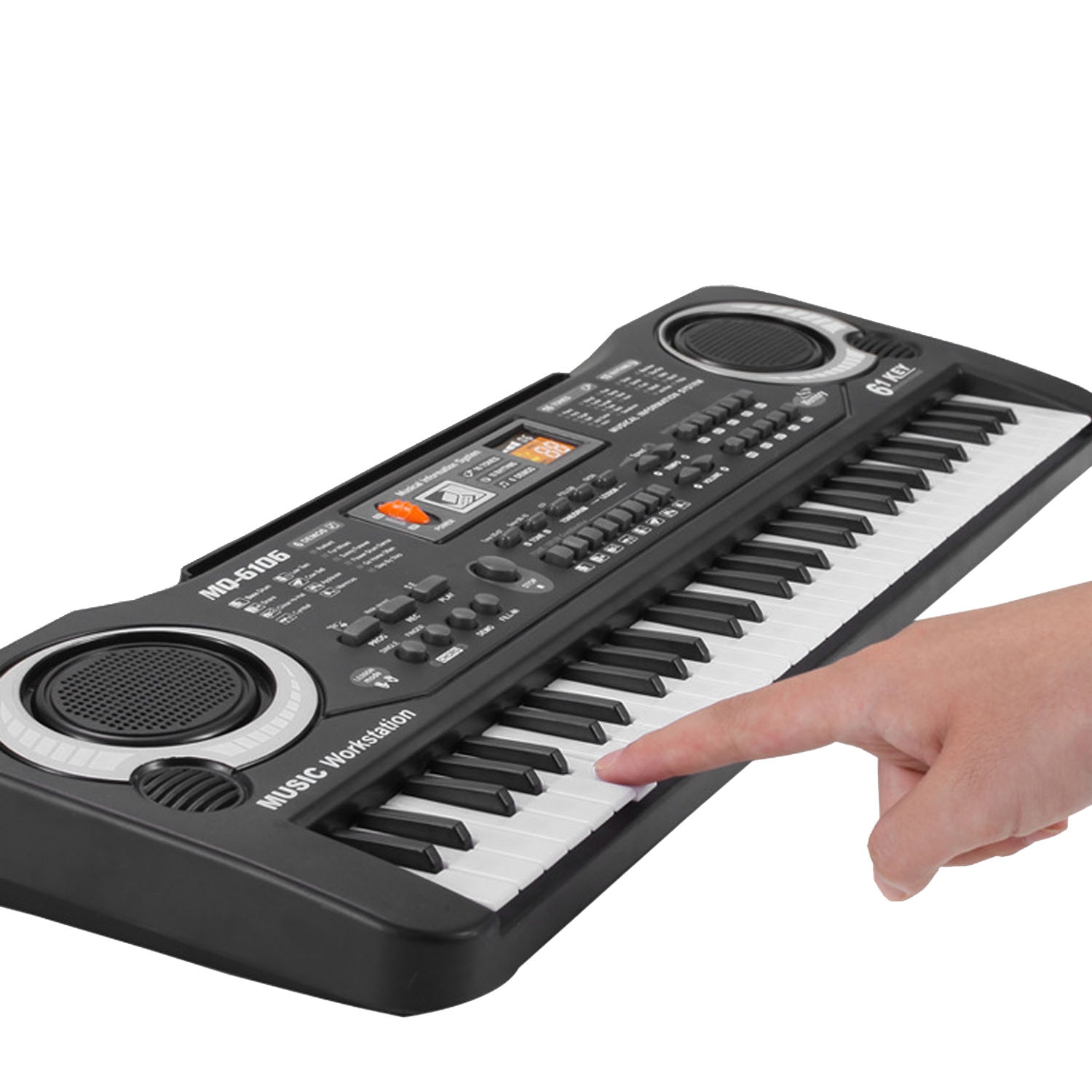 Multifunktion 61- nøgle elektronisk keyboard klaver musikalsk undervisningsinstrumenter legetøj med mikrofon børn børn musikalsk legetøj