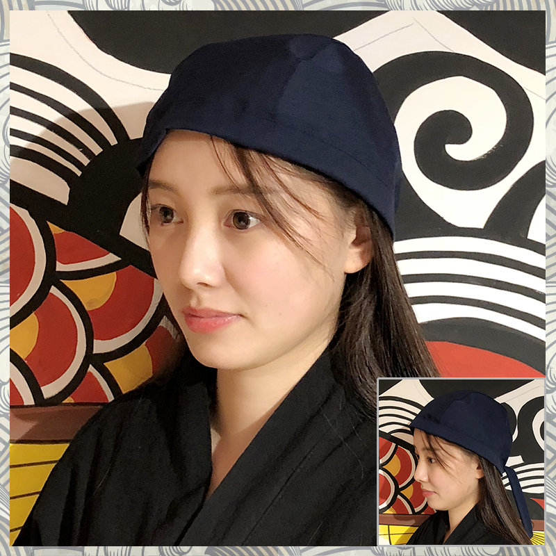 Cuisine Headscarf Chef&#39;s Hat Japanese Restaurant Uniforms Sushi Cook Cap Unisex Kitchen Job Japanese Sushi Hat: Gold