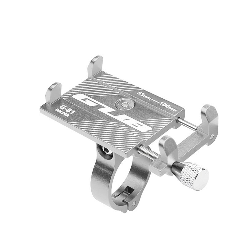 GUB P10 G-81 Aluminium Fiets Mobiele Telefoon Houder Verbeterde Vier-klauw Telefoon Stand voor Bike Elektrische fiets motorfiets: G-81 Titanium