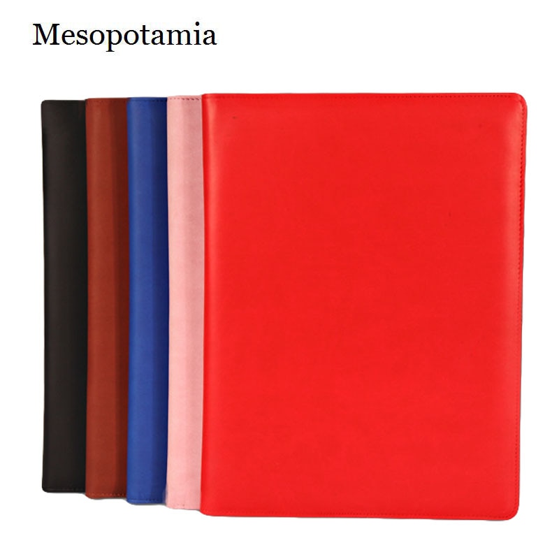 DIY Scarp Business Manager Padfolio Pink Black Man Advanced Folder Writing Pads Office School Supplies Clipboard Embossing File