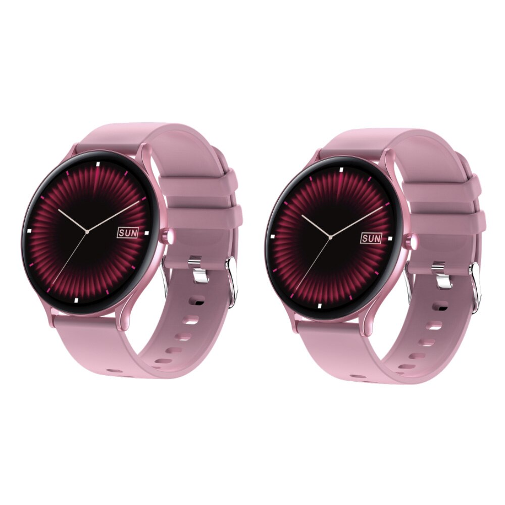 Vecosry QW13 Smart Watch Sport Heart Rate Monitor Waterproof Fitness Bracelet Women Men Smartwatch Q740: 2 Pink