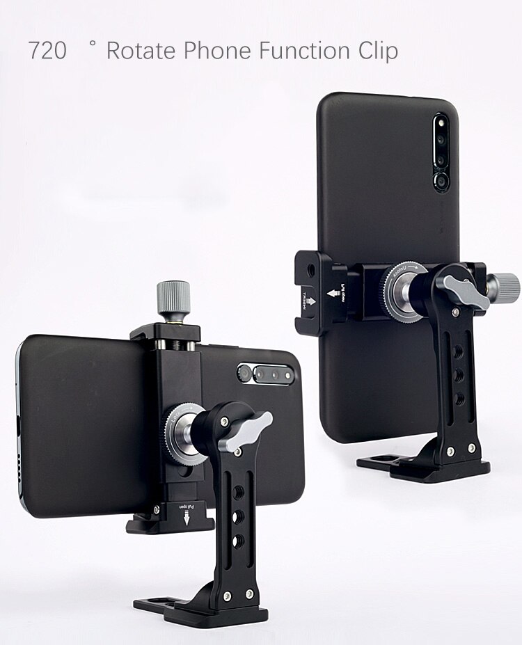Tripod fixed portable universal vibrato live horizontal and vertical rotation mobile phone photography desktop PTZ bracket clip