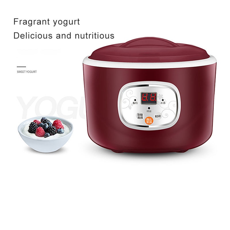 220V Elektrische Automatische Joghurt Hersteller Maschine Konstante Temperatur Küche Werkzeuge Reis Wein Natto Maschine Edelstahl Liner