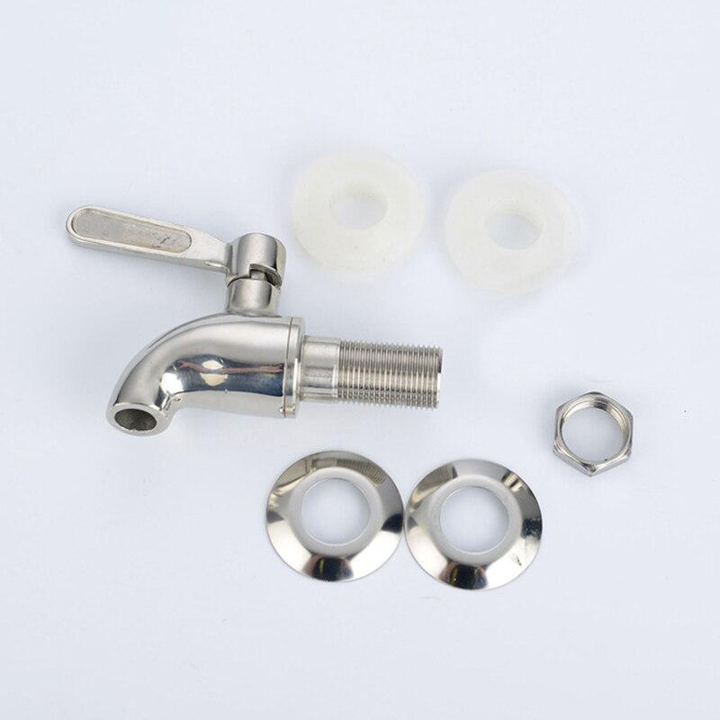 1set 12mm 16mm Drink Dispenser Tap Beverage Wine Barrel Faucet Spigot Water Stainless Steel Coffee Juice Taps Silver Faucet