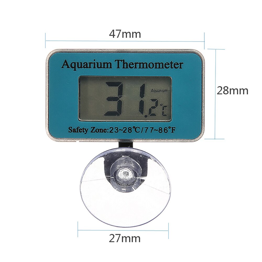 1pc Waterproof LCD Digital Fish Tank Aquarium Thermometer Submersible Aquarium Water Temperature MeterTemperature Control