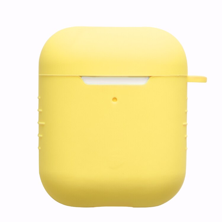 Soft Silicone Cases For Apple Airpods 1/2 Protective Bluetooth Wireless Earphone Cover For Apple Air Pods Charging Box Bags: Yellow