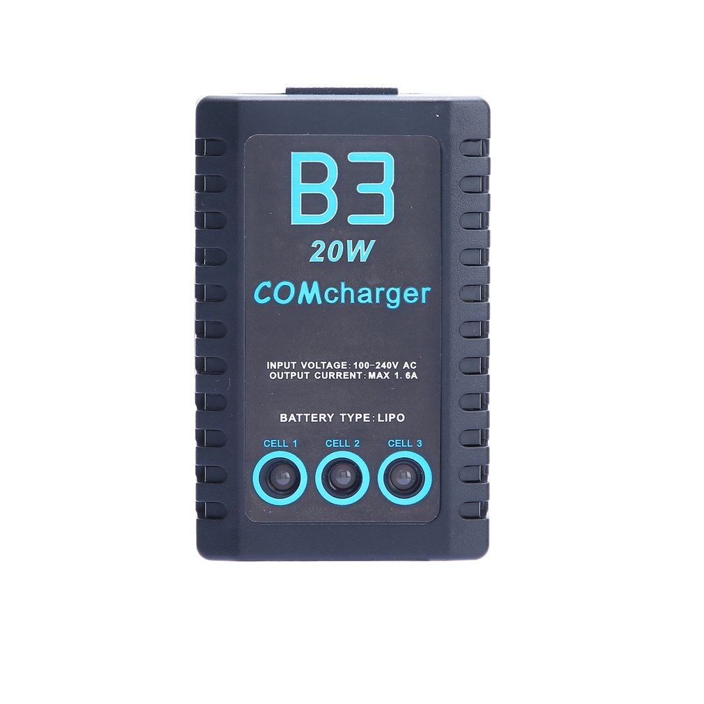 B3 20W 2 S-3 S LiPo Intelligente Batterij Compact Eenvoudig Balans Lader ABS Voor RC Helicopter Lipo battery Charger LiPo 2 S-3 S Lader