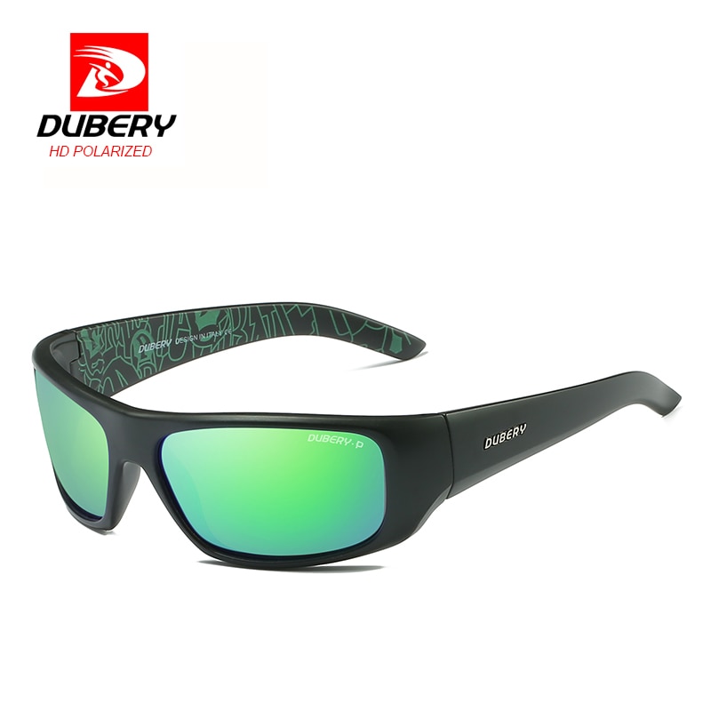 DUBERY Sport Sonnenbrille Polarisierte Für Männer Sonnenbrille Platz Fahren Persönlichkeit Farbe Spiegel Luxus Zipper Box