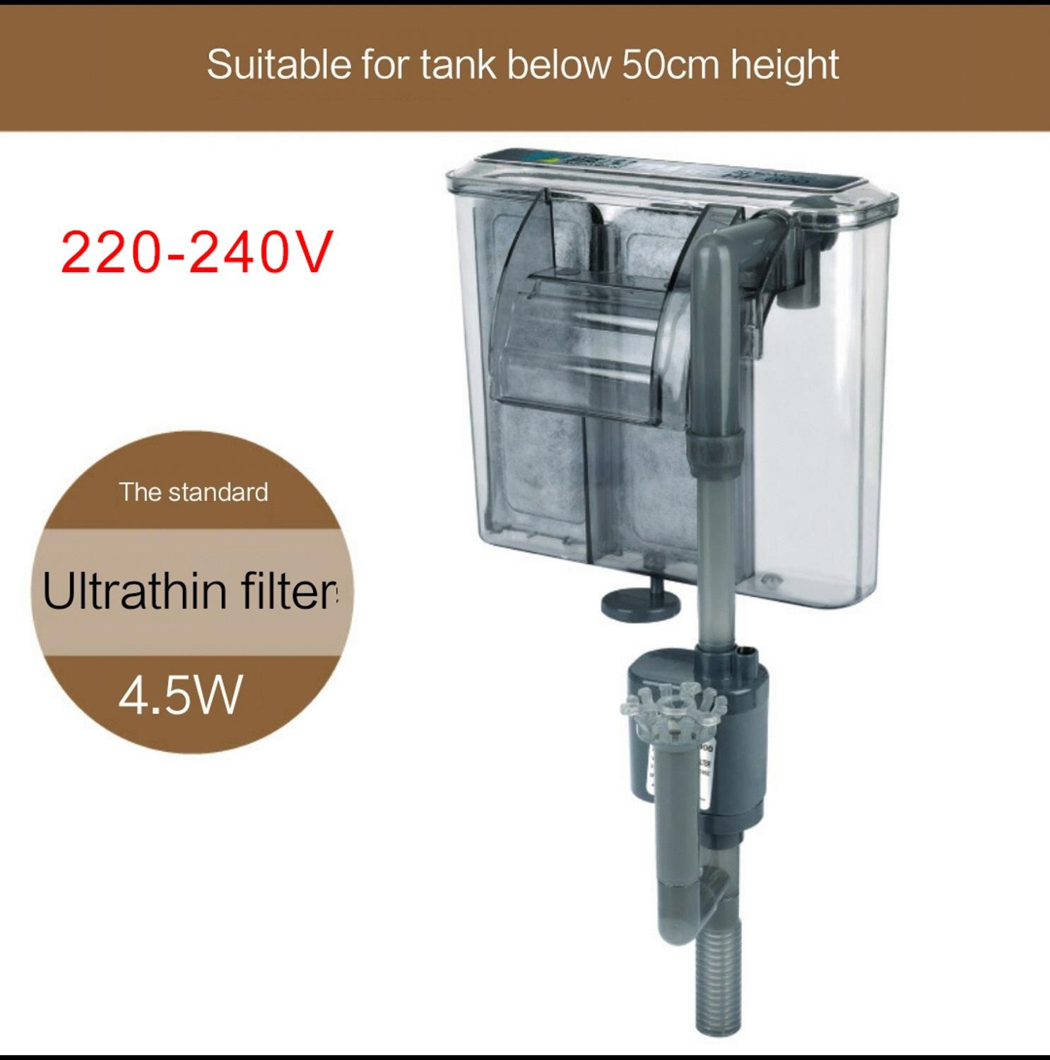 Aquarium Filter Wasserfall Filter Wasser pumpe Externe sauerstoff pumpe filtr ryby Kaskade Filter