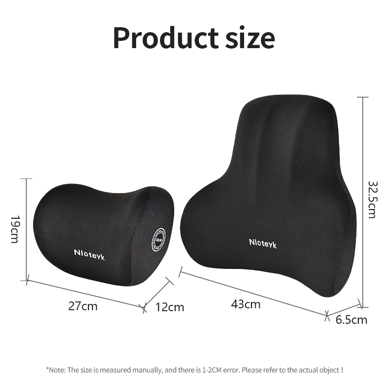 Auto Memory Foam Nekkussen Bescherming Lumbale Rugleuning Kussen Lumbale Kussen Auto Hoofdsteun Kussen