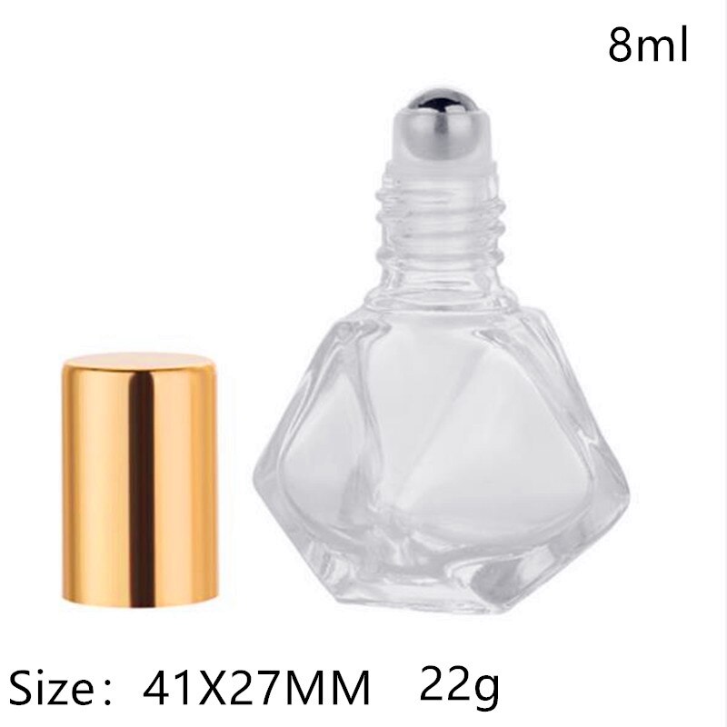8Ml Diamant Glazen Parfumflesjes Met Spray Hervulbare Lege Parfum Verstuiver Voor Vrouwen Sample Roller Fles Container