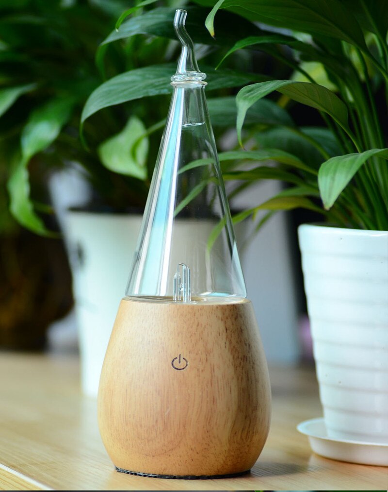Ätherisches Öl Diffusor Holz Glas Lufterfrischer Aroma Wasserlosen USB Auto Duft Maschine luft Aromatherapie Vernebler Für Hause Yoga