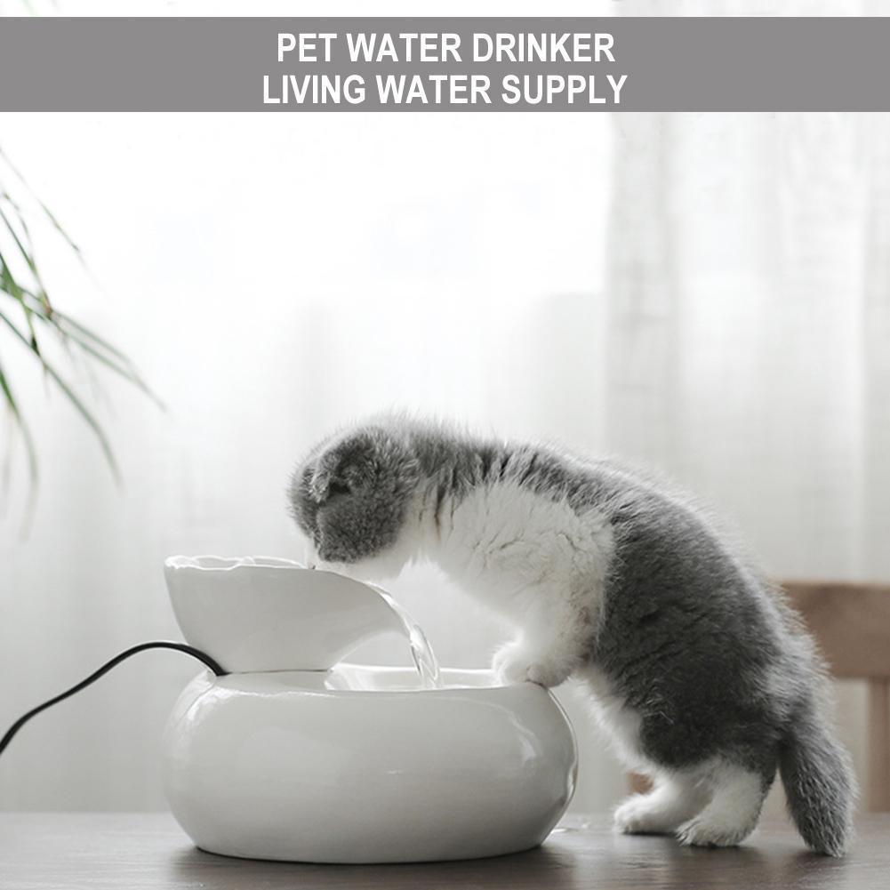 Haustier Zubringer Trinken Schalen Hund Katze Wasser Spender Katze Spender Brunnen Wasser Hund Durchblutung Becken Automatische Trinker Wate U3R0