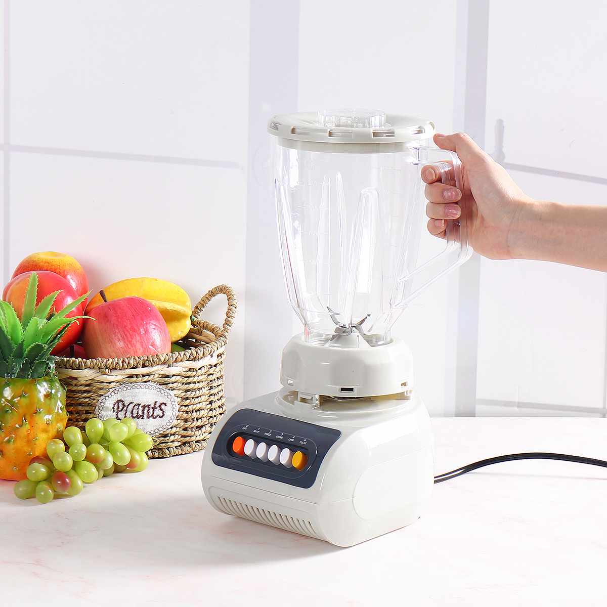 220v 300w kommersiell kvalitet mixer mixer bpa gratis kraftig automatisk fruktjuicer kök matberedare iskross smoothies