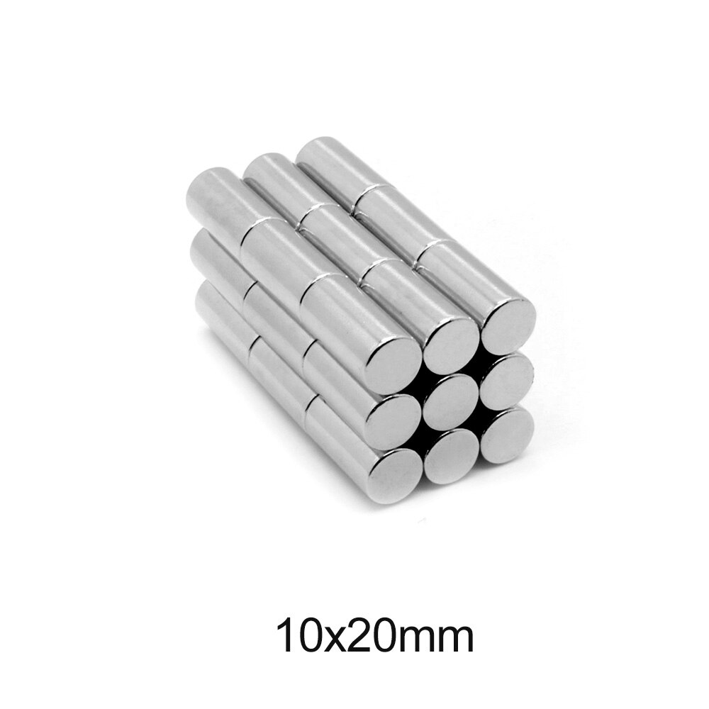 2/5/10/20/30/40Pcs 10X20 Sterke Krachtige Magnetische Magneten N35 dikke Permanente Magneten 10X20Mm Ronde Neodymium Magneet 10*20 Mm