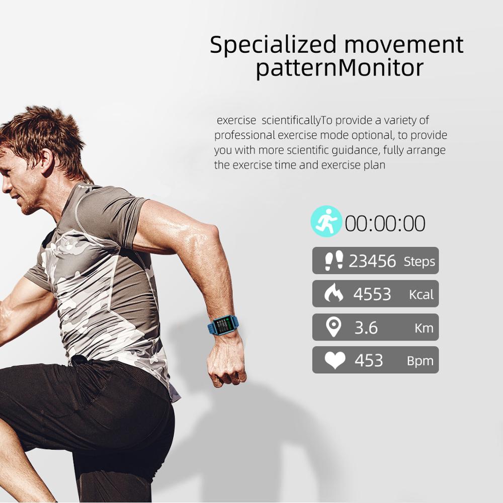 ZKCREATION P29 Body Temperature Measurement Men Smart Bracelet Woman Heart Rate Pedometer Monitor Smart Watch Fitness Bracelet