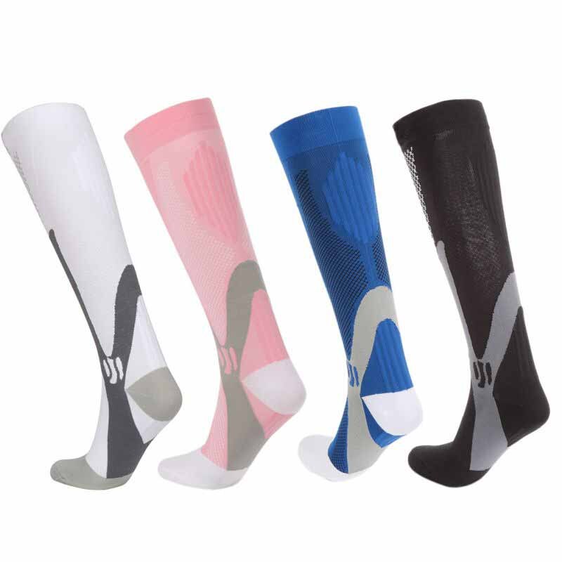 Unisex Compression Socks Breathable Sport Stockings Fit Travel Activities Anti Fatigue Pain Relief