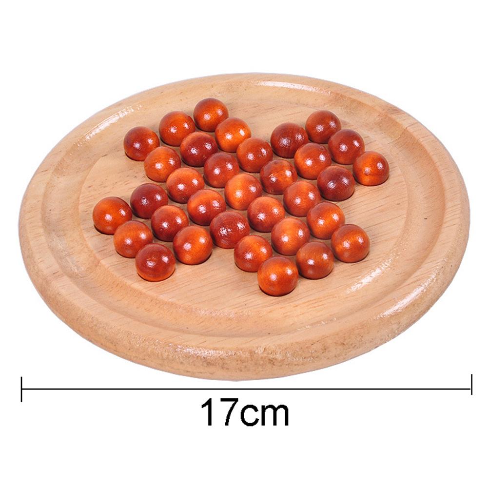 Klassieke Houten Peg Puzzel Schaakbord Kongming Iq Mind Brain Teaser Kids Toy Peuter Vroege Onderwijs Cognitie Party Speelgoed